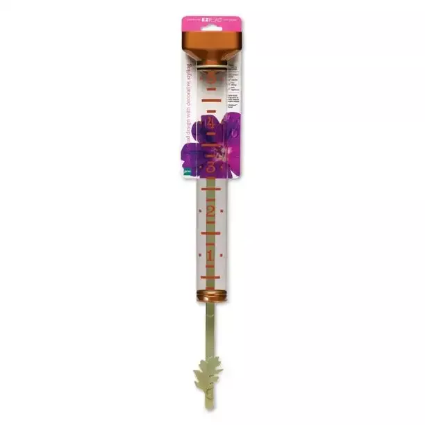Decorative EZ Read Rain Gauge Copper