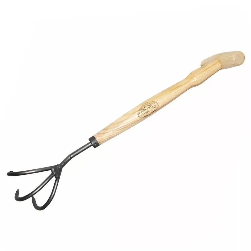 DeWit 3 Tine Cultivator with P-Grip;Head: 4″L x 3.5″W Total: 16.5″L 0.5lbs