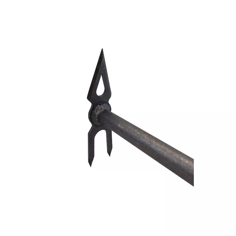 DeWit Comby Long Handle Tool – 2-Tine Cultivator and Diamond Shaped Hoe, Head: 8″L x 2.8″W Total: 33″L