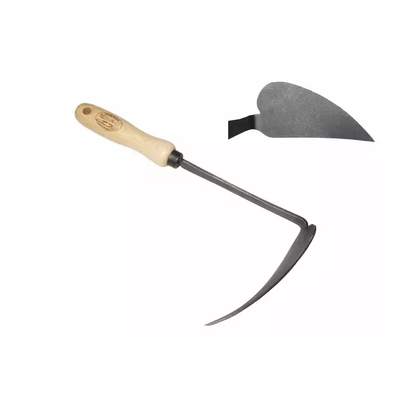 DeWit Left Hand Korean Hoe, Head: 6″L x 3″W Total: 12″L