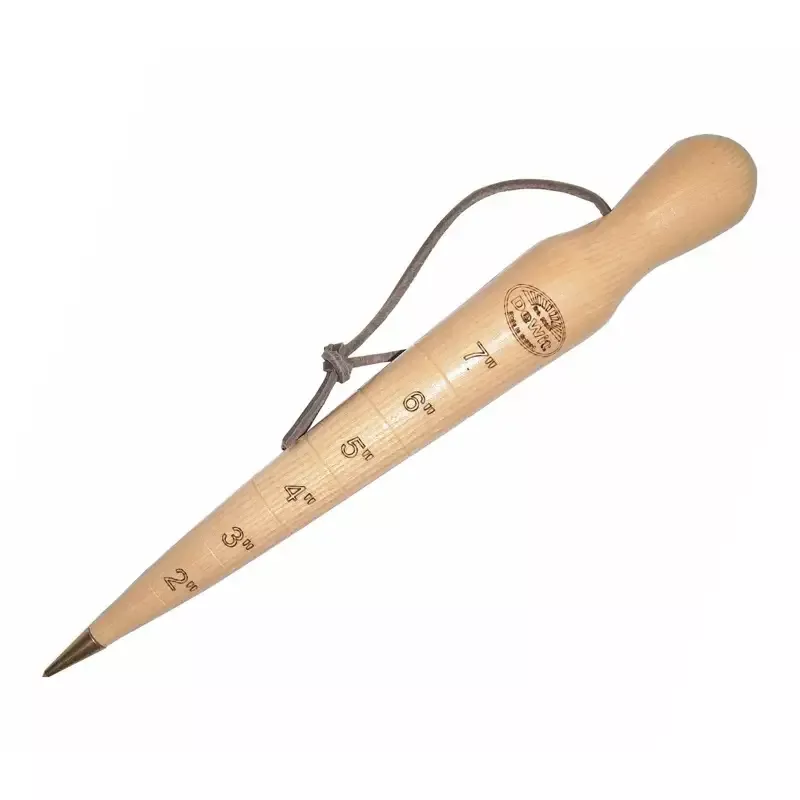 DeWit Wooden Dibber with Brass Tip, 12″L x 1.5″W, 0.3lbs