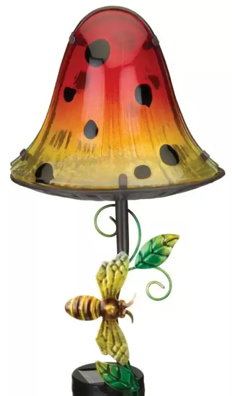 Dottie Mushroom Solar Stake – Orange