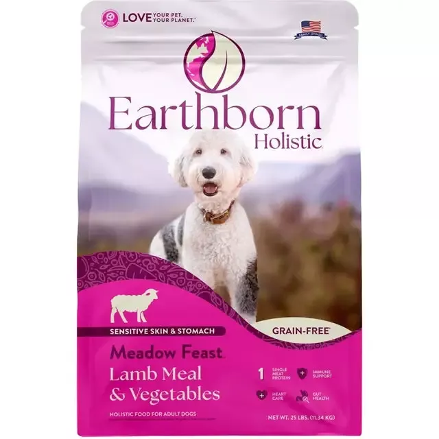 Earthborn Holistic Meadow Feast Lamb Meal & Vegetables Grain-Free Dry Dog Food 25-lb