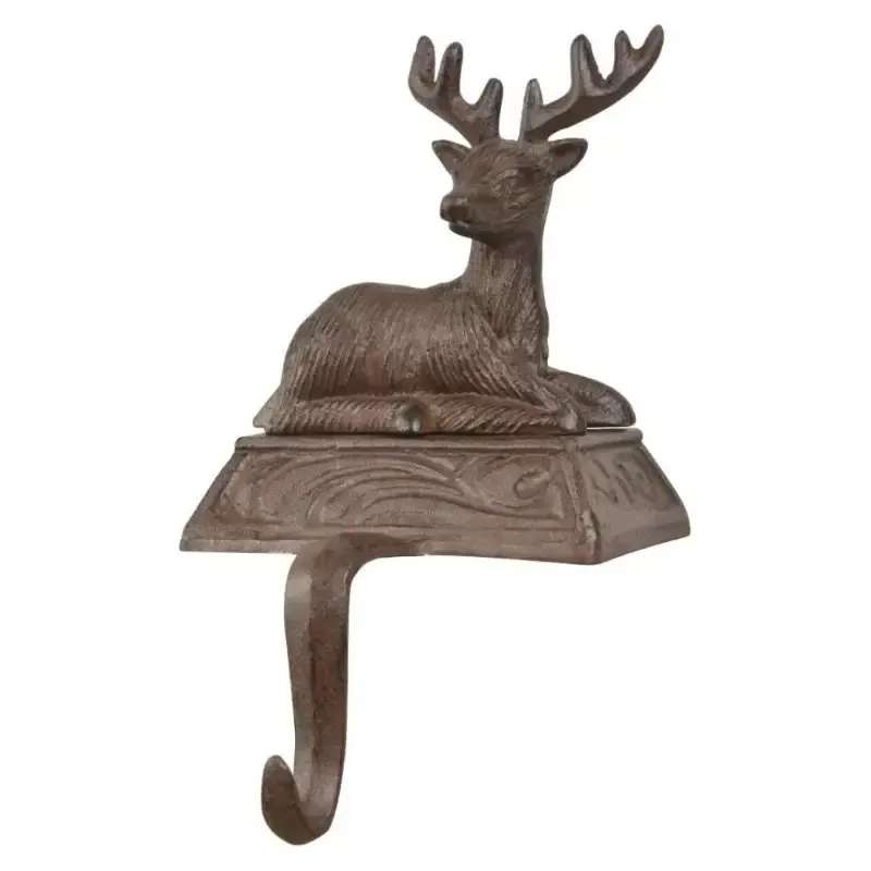 Esschert Design Cast Iron Deer Christmas Stocking Hanger