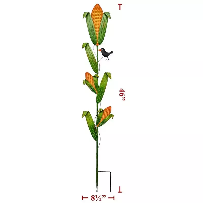 Fall Metal Corn Stalk