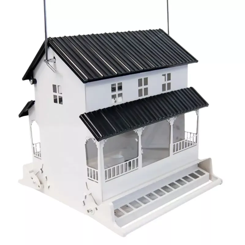 Farmhouse-Inspired Squirrel Resistant Bird Feeder – Keep Squirrels Away While Attracting Birds