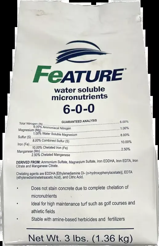 FeATURE 6-0-0 Water Soluble Micronutrients – 3lb Bag