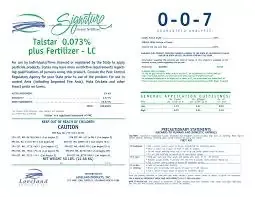 Fertilizer 20-0-10 & Talstar 0.073% Insecticide