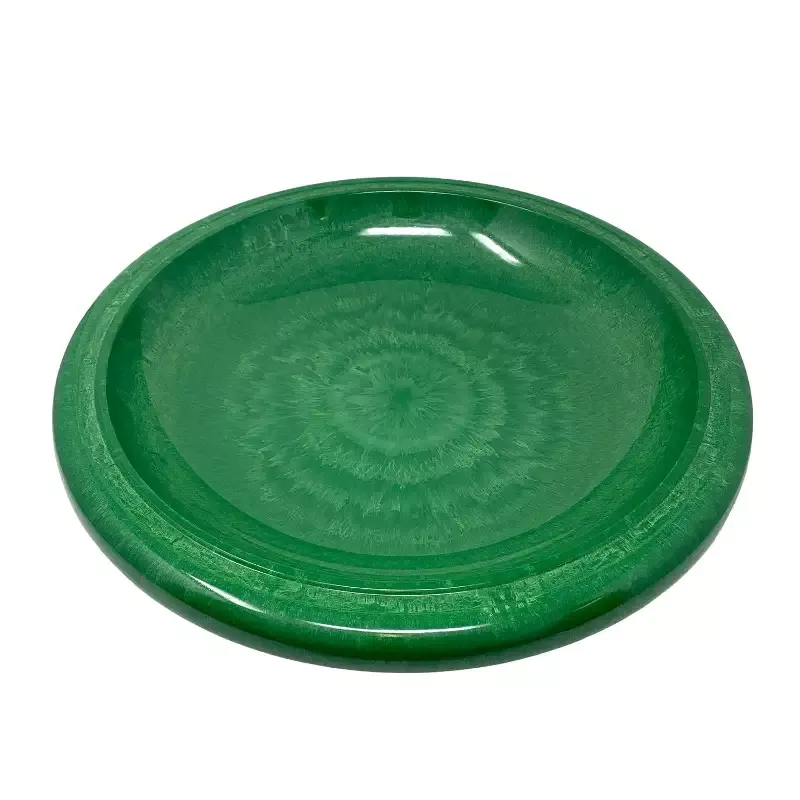 Fiber Clay Lightweight 19″ Dia Birdbath Top, Kale Green