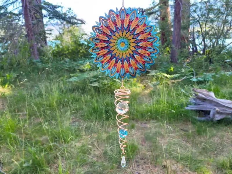 Floral Mandala – Mini Set Wind Spinner