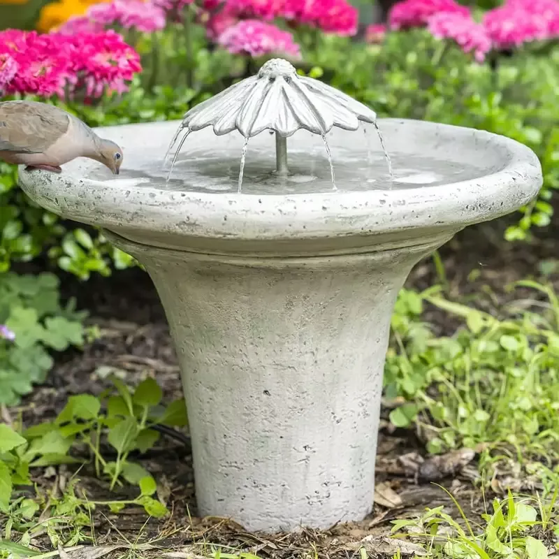 Flower Dripper Bird Bath Fountain