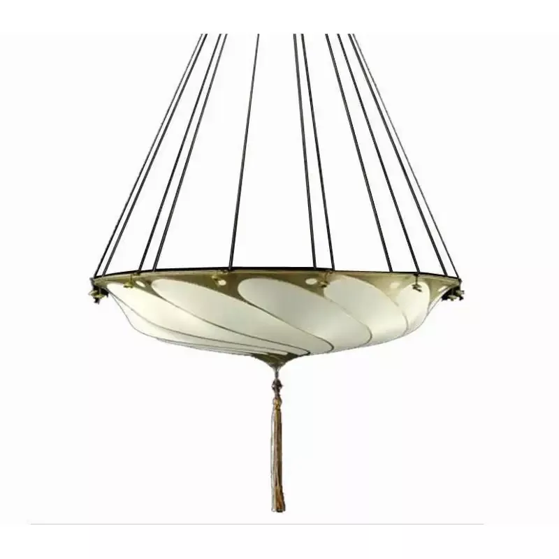Fortuny 062-SA-3 Medium Scudo Saraceno Plain Silk Suspended – 24-1/4″