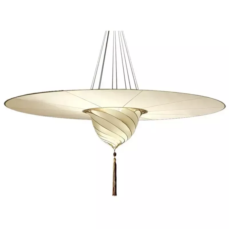 Fortuny 124-SD-3 Samarkanda Plain Silk with Disk Suspended – 48-7/8″