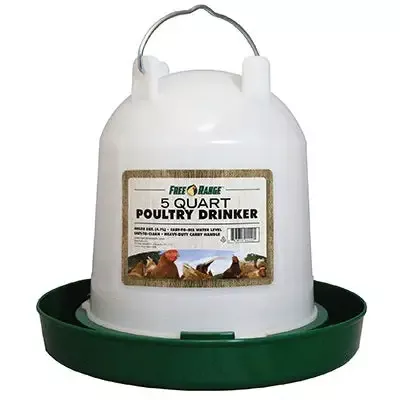 Free Range™ 5 Quart Plastic Poultry Drinker