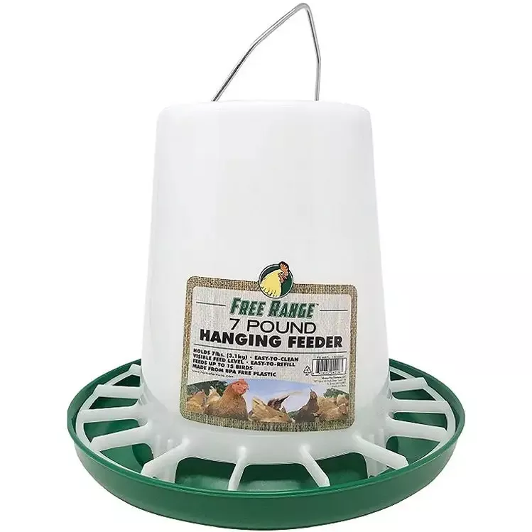 Free Range™ 7 Pound Hanging Plastic Poultry Feeder