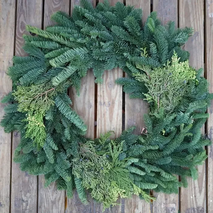 Fresh Mixed Christmas Wreaths