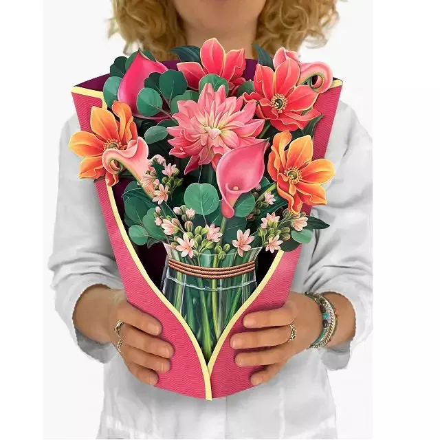 FreshCut Paper Pop Up Dear Dahlia 3D Greeting Card