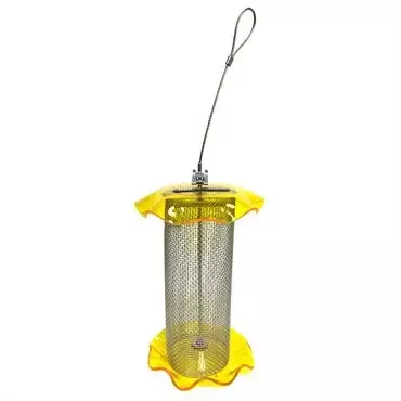 Friends of Flight™ Acrylic Feeder – Yellow – Nyjer – 1qt Capacity