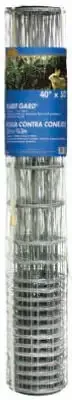 Galvanized Welded Wire Mesh Rabbit Fence, 1 x 4-In. Mesh, 40-In. x 50-Ft.