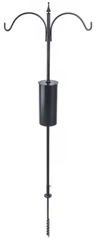Garden Pole Set-2 Hangers, Baffle and Ground Auger