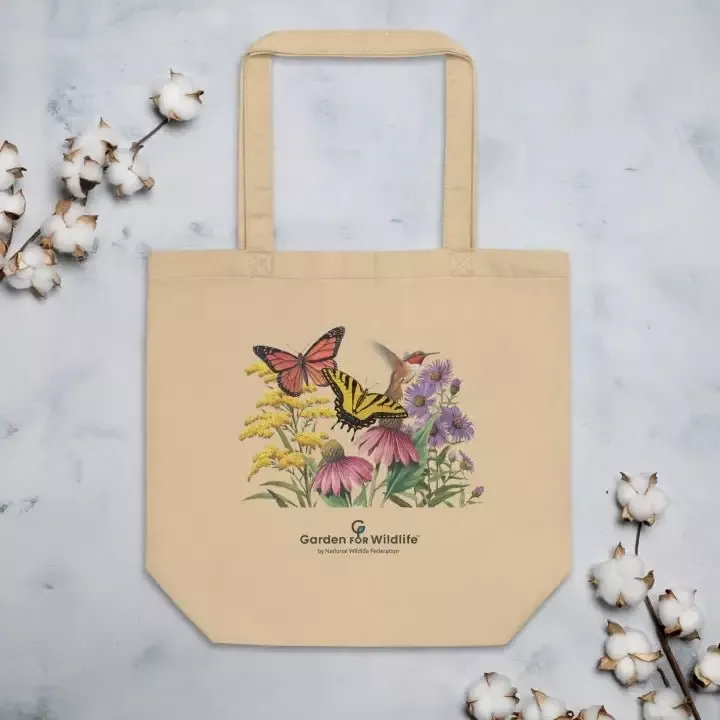Garden for Wildlife Pollinator Garden Eco Tote Bag