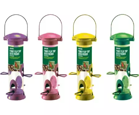 Gardman Funky Seed Wild Bird Flip-Top Feeder