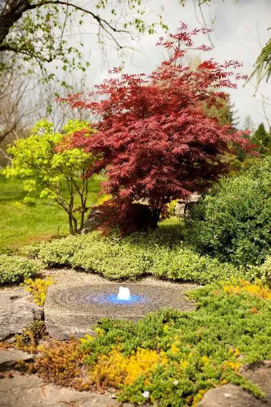 Gold Granite Fountain Kit – Complete Water Feature with Light