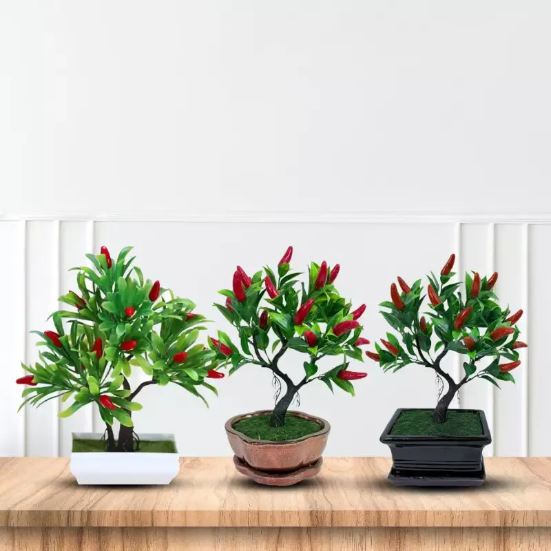 Gorgeous Artificial Mini Pepper Bonsai~ The Perfect Christmas Gift