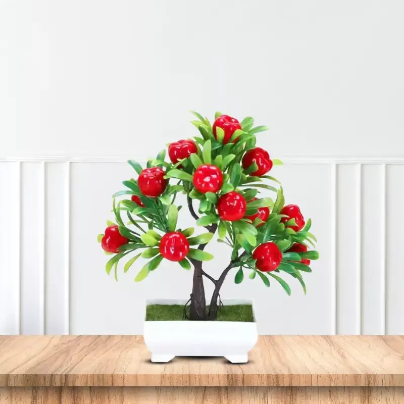 Gorgeous Artificial Mini Pomegranate Bonsai ~ The Perfect Christmas Gift