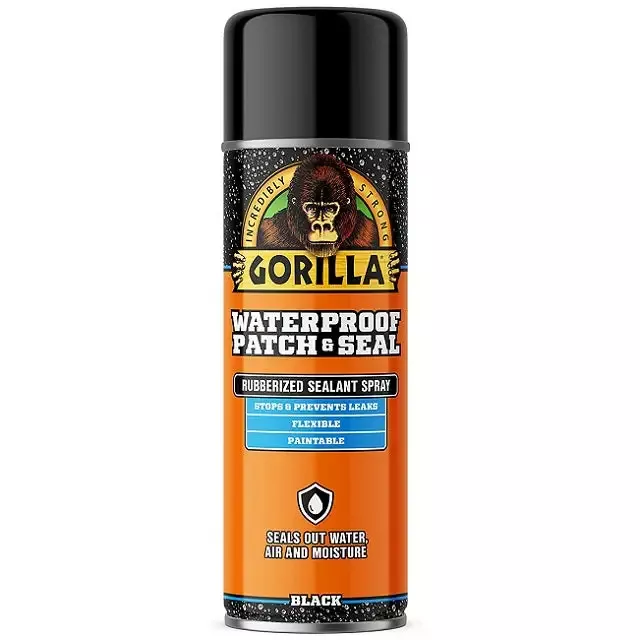 Gorilla Waterproof Patch & Seal Spray, Black 16 oz.