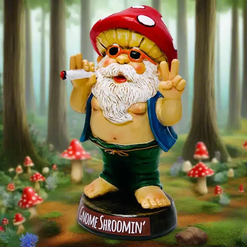 Groovy Gnome Figure – Gnome Shroomin’