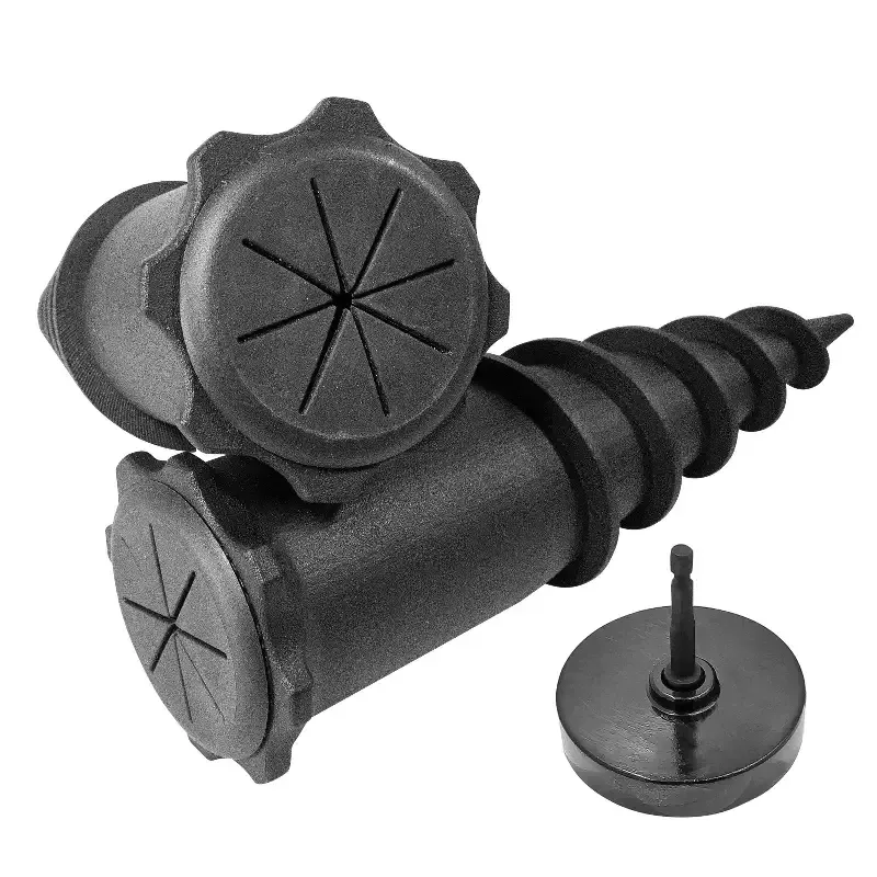 Ground Spike Anchor Kit – 2-Pack with Drill Chuck