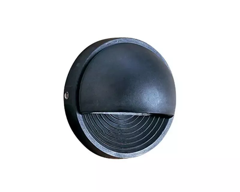 Hadco DUL1 12V Round Ultem Composite Step Light, Black Finish