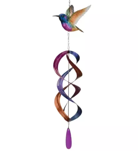 Hanging Wind Spinner Purple Coronet