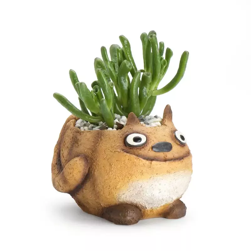 Happy Tabby Cat Planter 3.5″