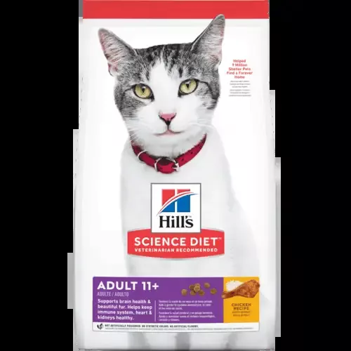 Hill’s Science Diet Adult 11+ Chicken Recipe Dry Cat Food 3.5-Lbs.
