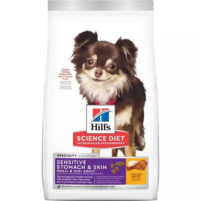 Hill’s Science Diet Adult Sensitive Stomach & Skin Small & Mini Breed Dog Food 4-Lbs.