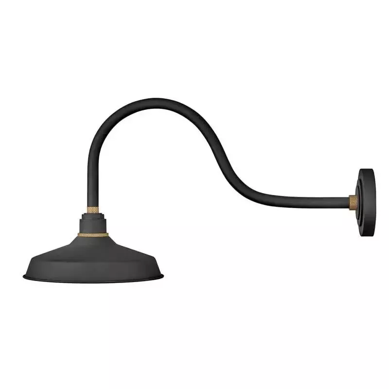 Hinkley 10352 Textured Black Outdoor Foundry Classic Sign Wall Light