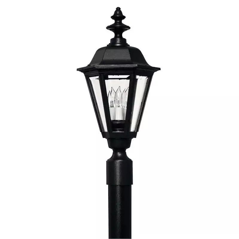 Hinkley 1441BK Outdoor Manor House Black Post Mount Light