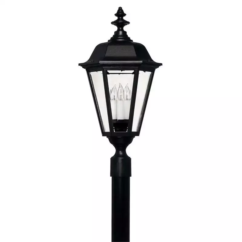 Hinkley 1471BK Outdoor Manor House Black Post Mount Light