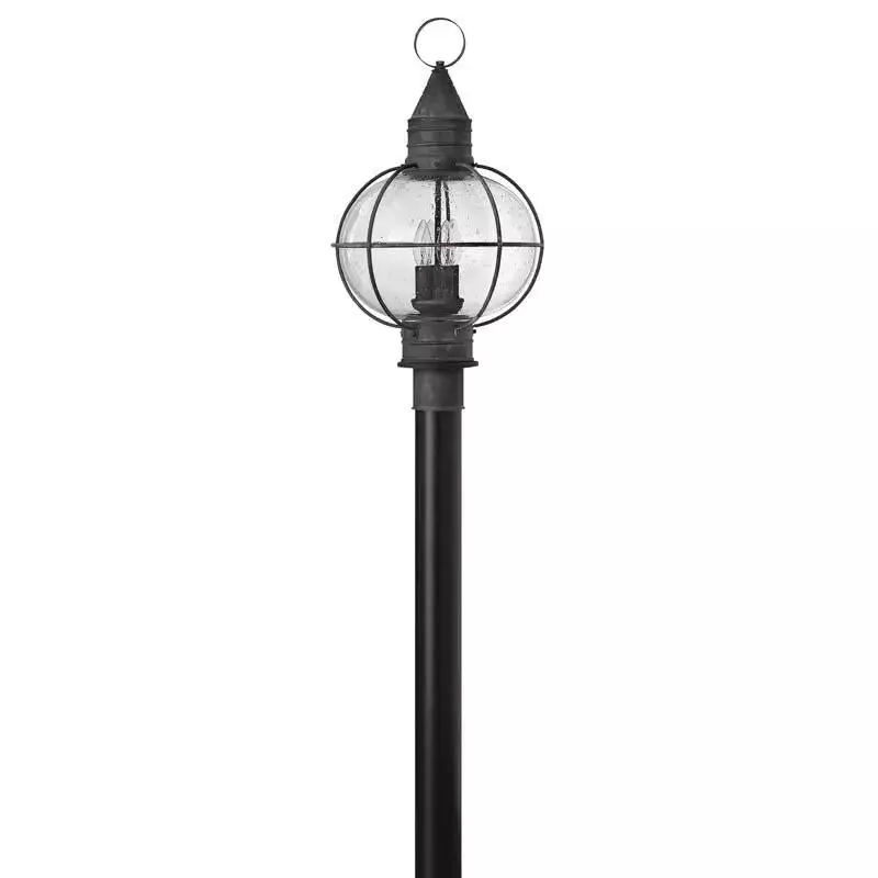 Hinkley 2201 Aged Zinc Outdoor Cape Cod Post Mount Light