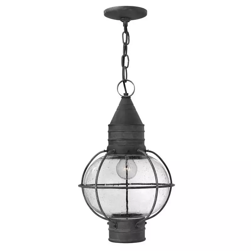 Hinkley 2202 Aged Zinc Outdoor Cape Cod Hanging Light