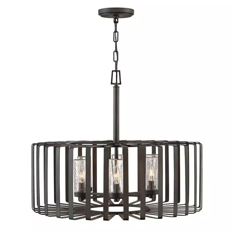Hinkley 29505BGR Outdoor Reid Brushed Graphite Hanging Light