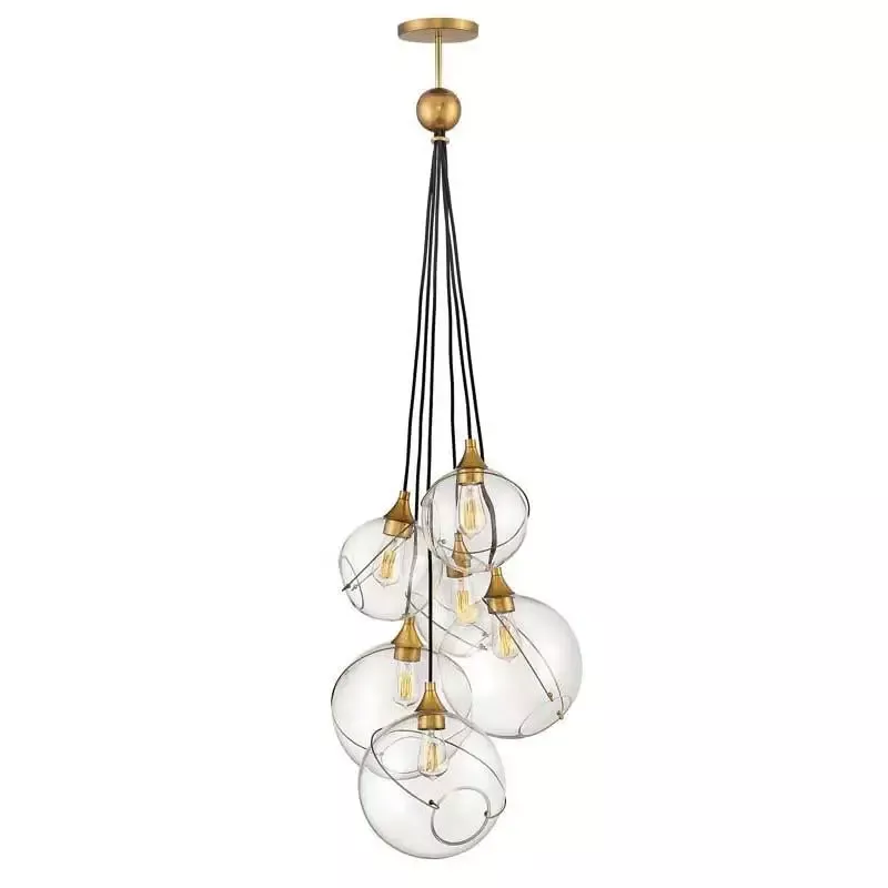 Hinkley 30306HBR Chandelier Skye Heritage Brass