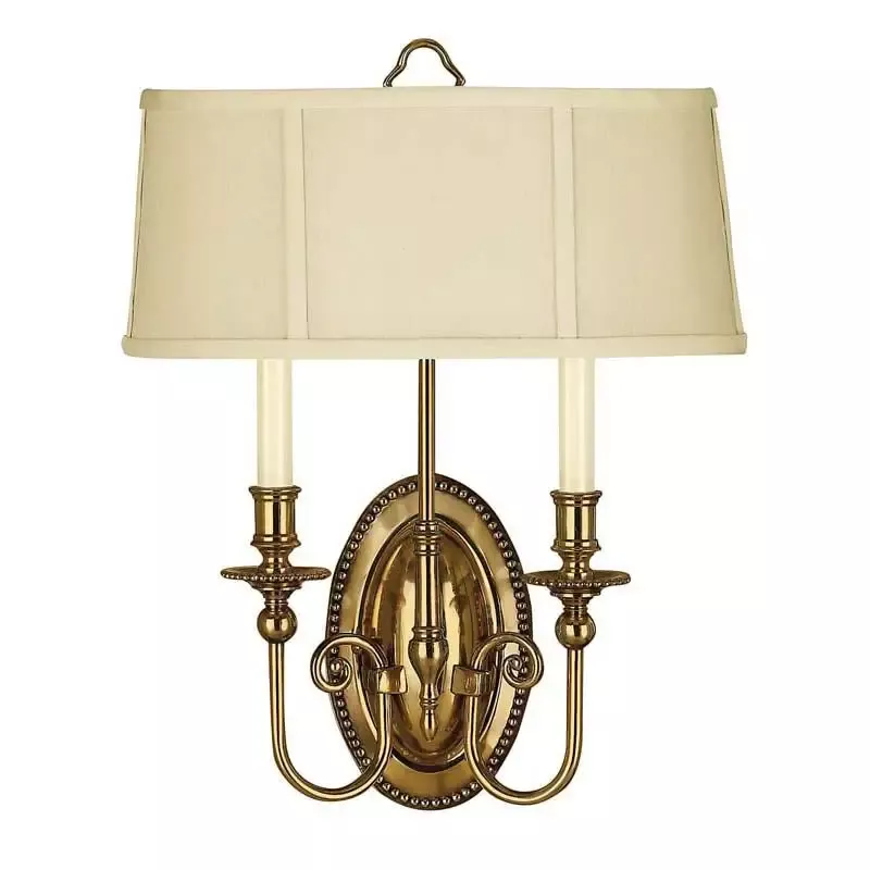 Hinkley 3610BB Sconce Cambridge Burnished Brass Wall Light