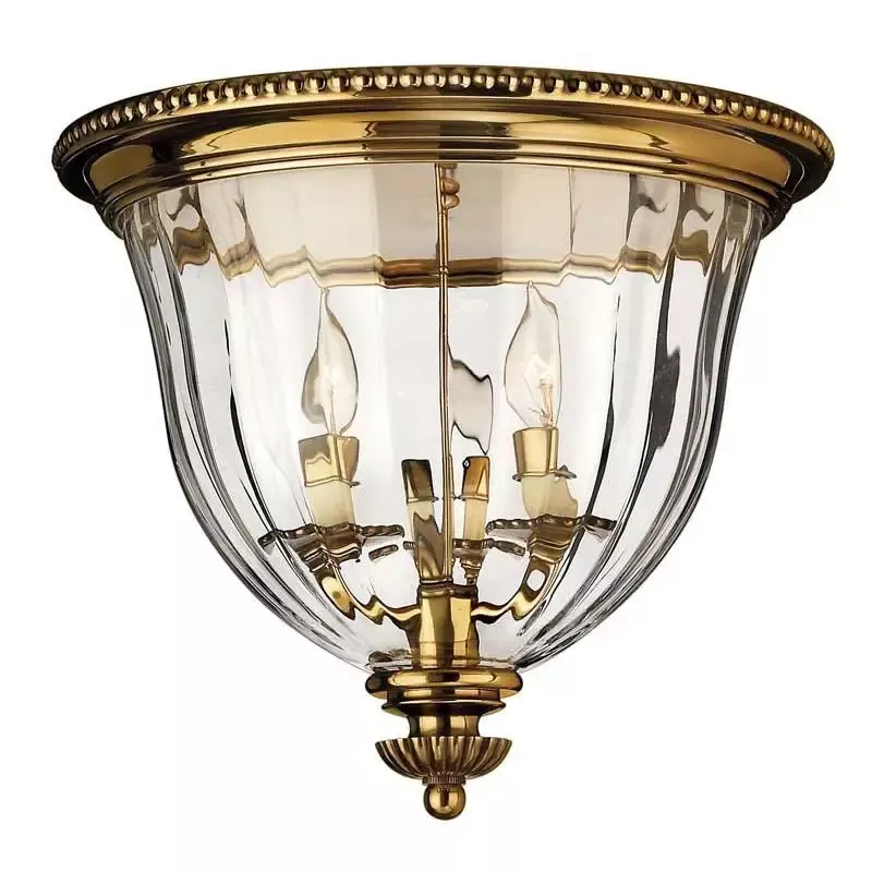 Hinkley 3612BB Foyer Cambridge Burnished Brass Ceiling Light