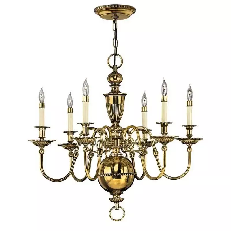 Hinkley 4416BB Chandelier Cambridge Burnished Brass