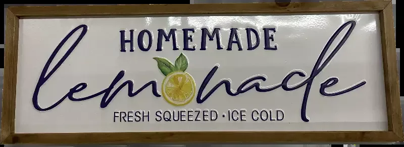 Homemade Lemonade Wall Sign