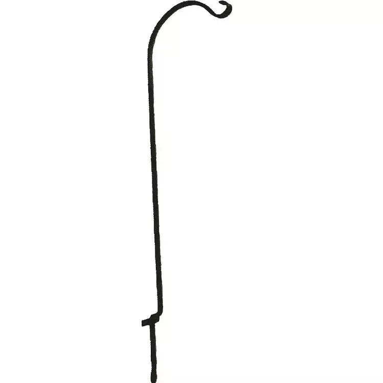 The Hookery 36″ Black Wrought Iron Fence & Deck Rail Hook FD-36