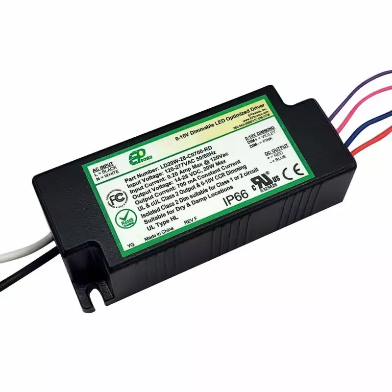 Hunza EPtronics 700mA 20W Constant Current Driver – 0-10V Dimming